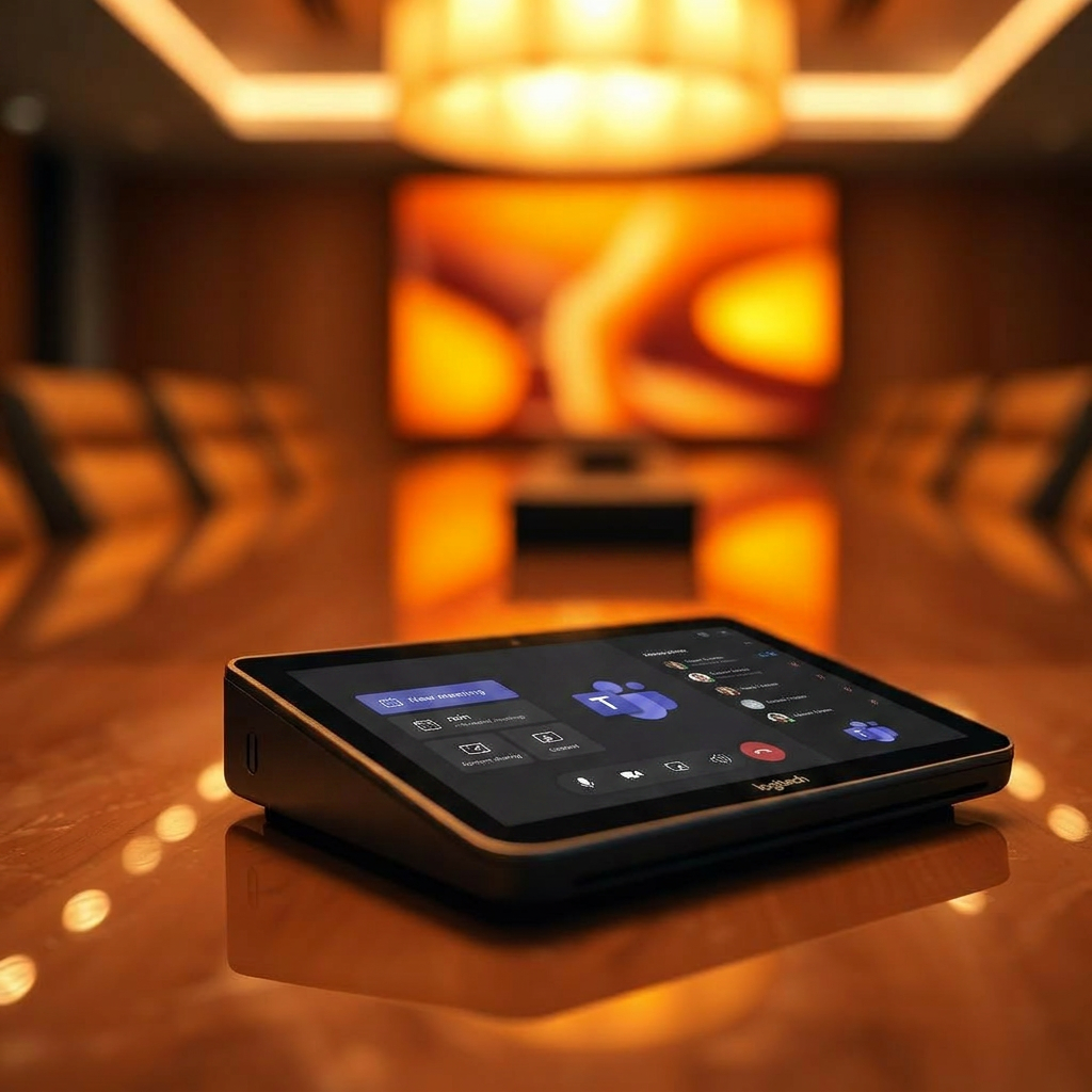 Touch controller on a conference table